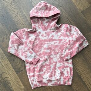 Lululemon Athletica Pink and White Tie-Dye Hoodie